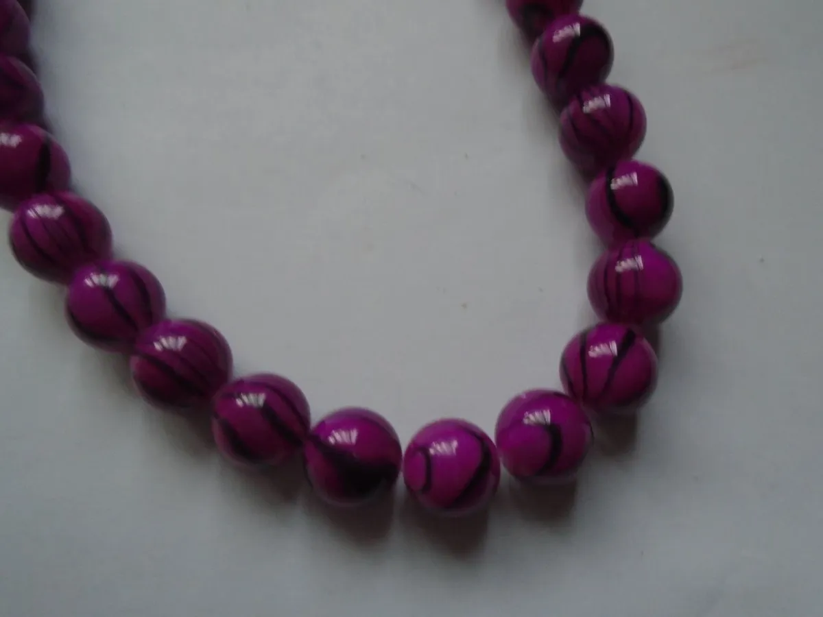 Pink shell beads, Jewellery making .craft supplies - Image 2
