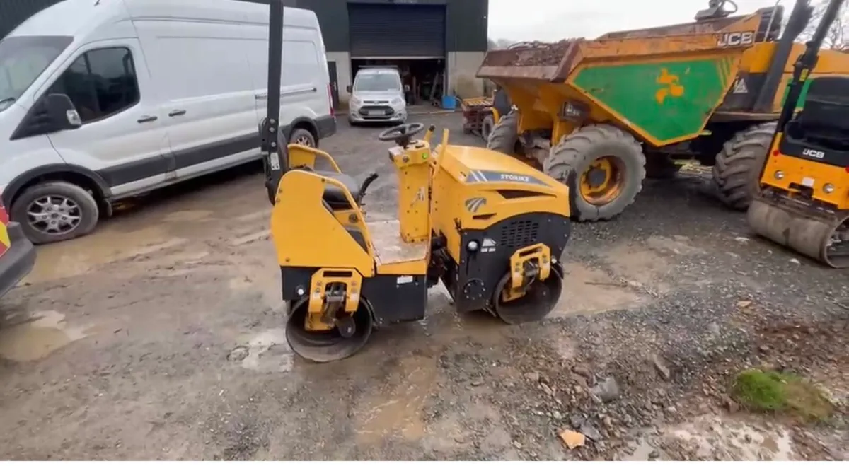 Storike St1000 Twin Drum Ride on Roller - Image 1