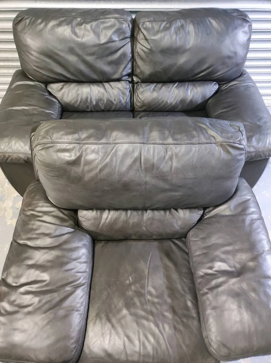 2+1 seater leather sofa couch set - Image 1
