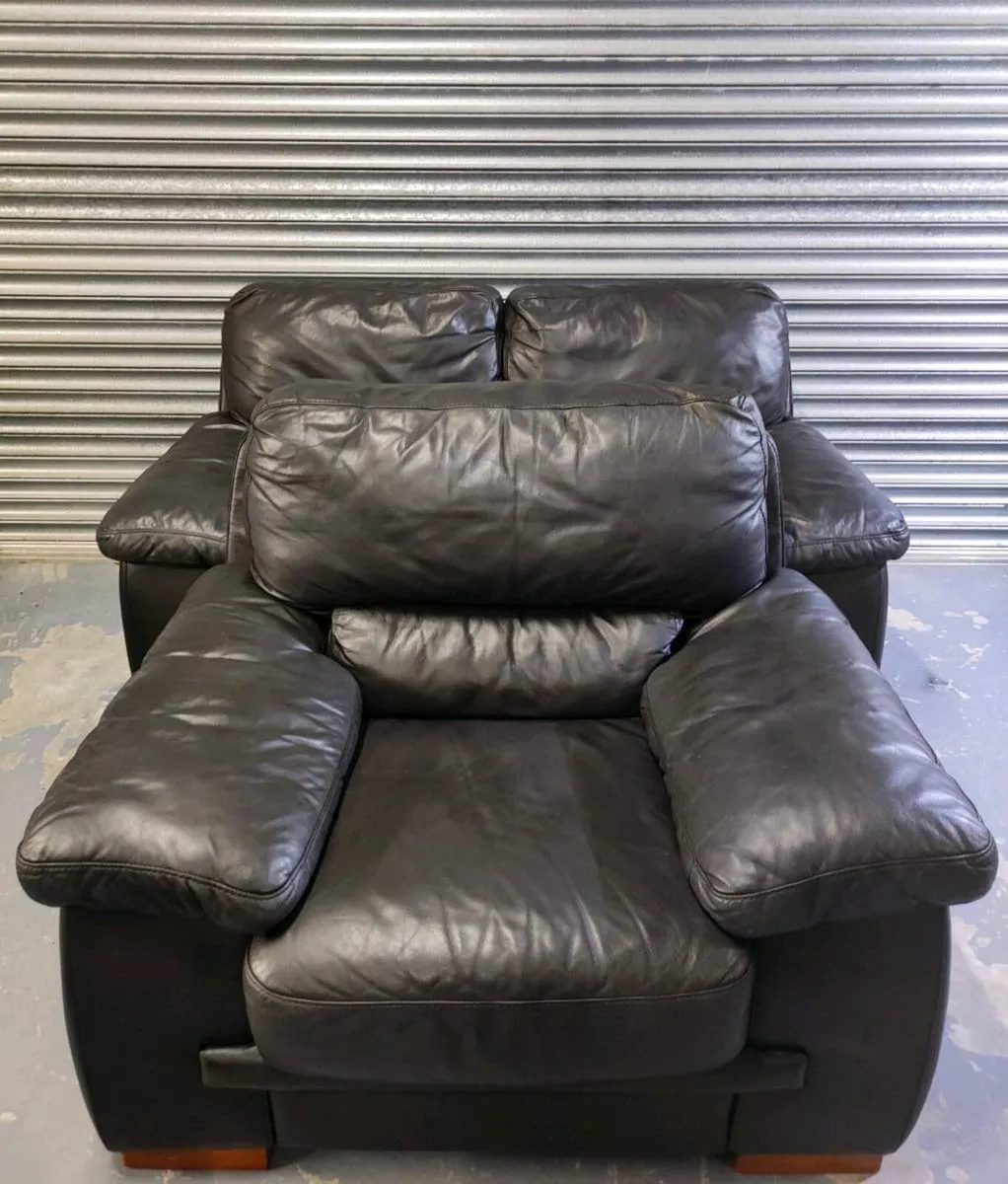 2+1 seater leather sofa couch set - Image 4