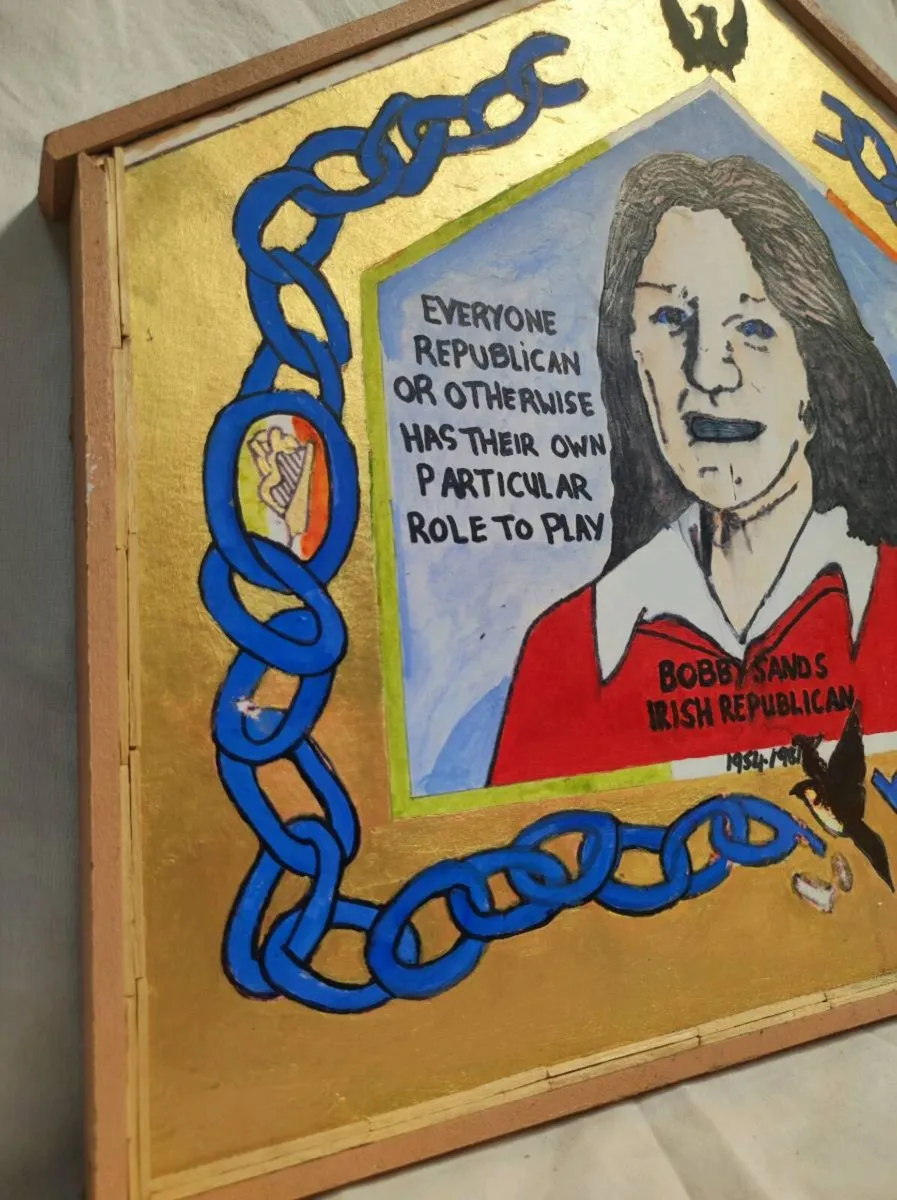 Vintage Titanic art , Bobby sands painting - Image 1