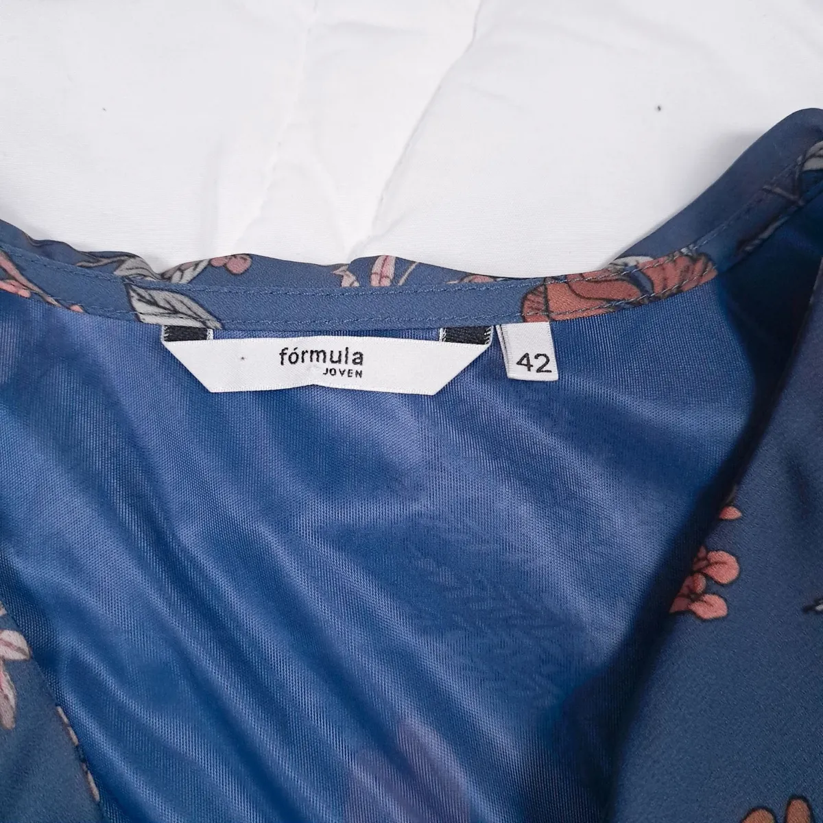 Formula Joven Blue Floral Wrap Dress 14UK/42EU - Image 3