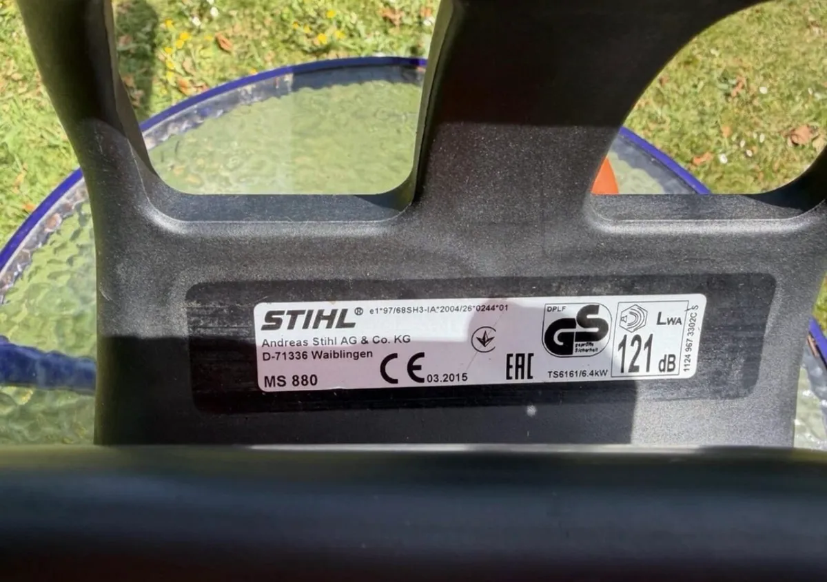 Stihl MS880 Chainsaw - Image 2