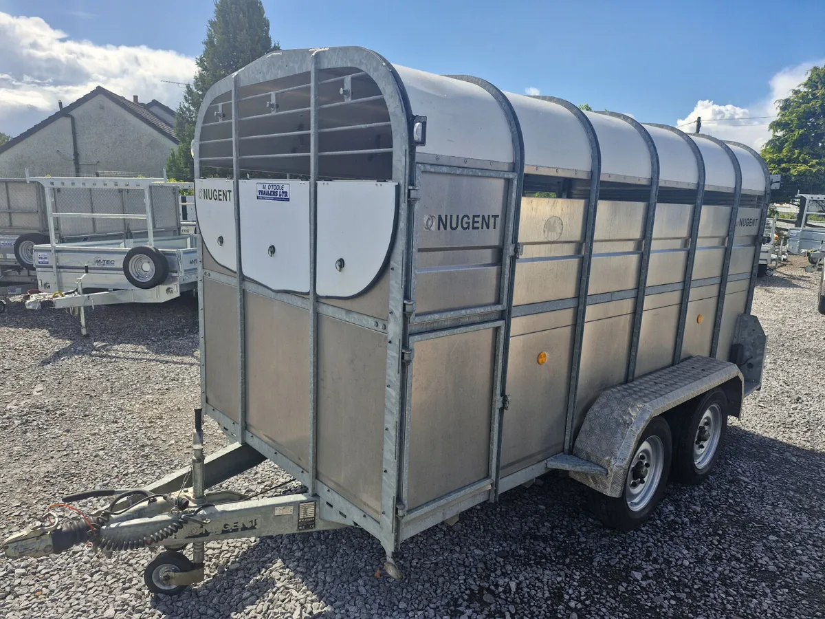 NUGENT  12' x 6'  CATTLE TRAILER - Image 2