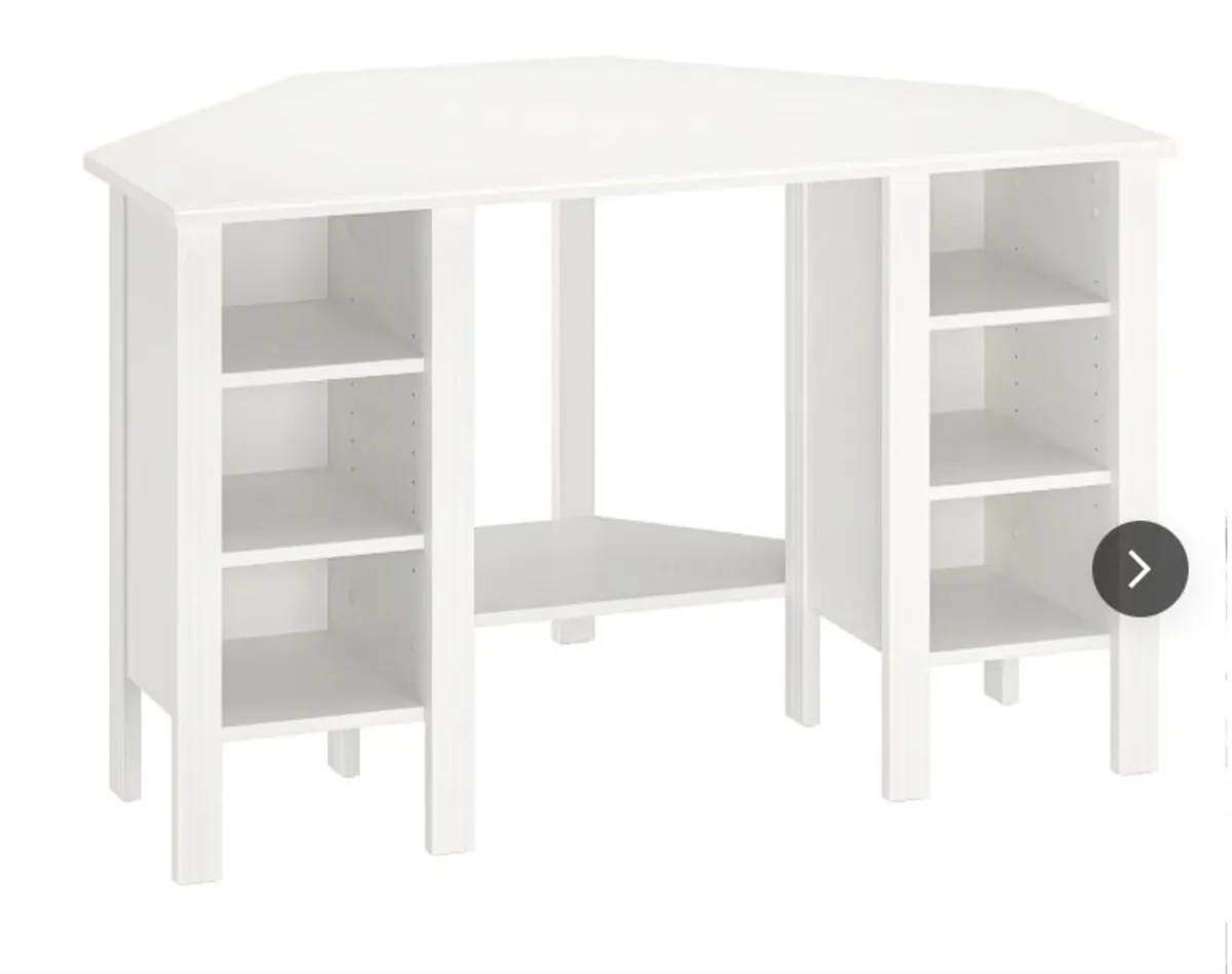 Ikea Corner White Desk - Image 3