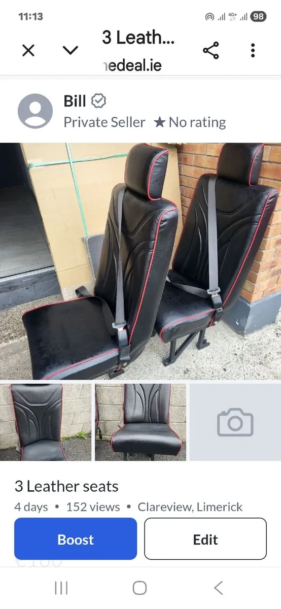 3 leather seats - Image 1