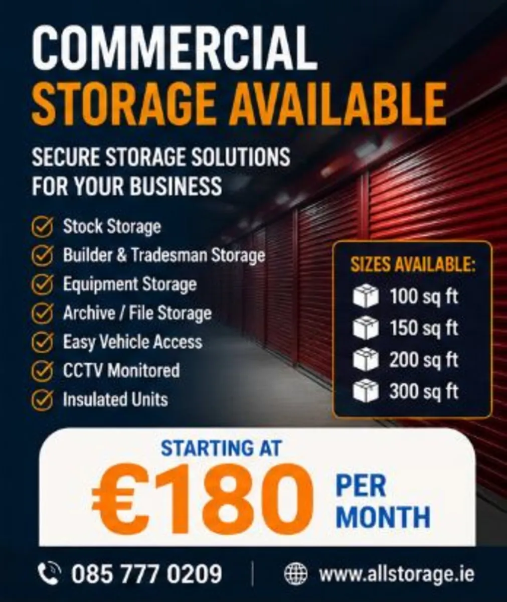 Storage Units To Rent Gorey Secure CCTV Monitored - Image 1