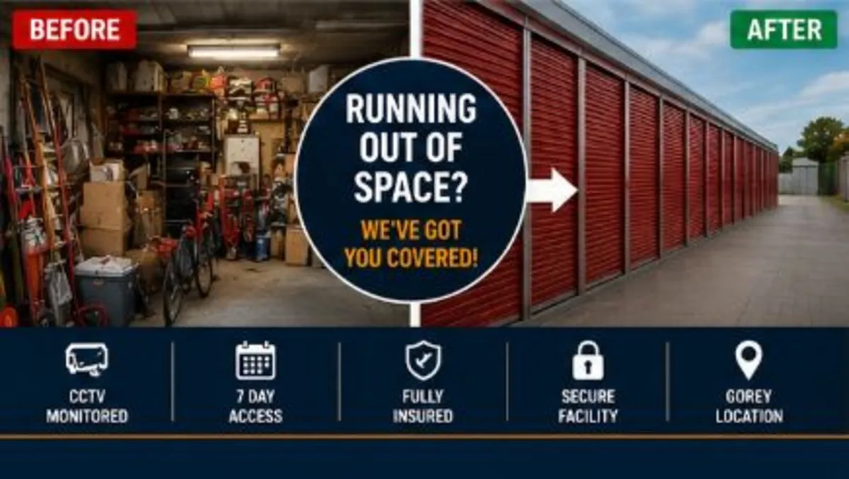 Storage Units To Rent Gorey Secure CCTV Monitored - Image 2