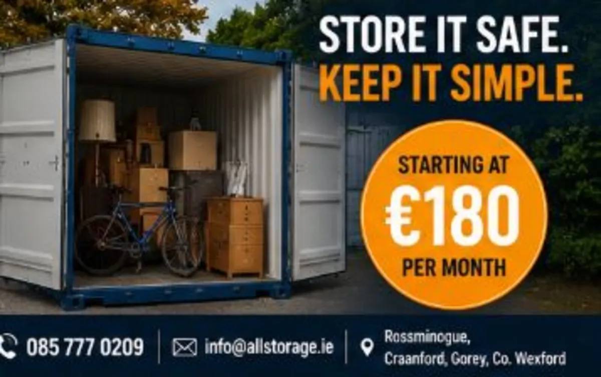 Storage Units To Rent Gorey Secure CCTV Monitored - Image 3