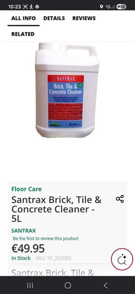 Santrax Brick Tile And Concrete Cleaner