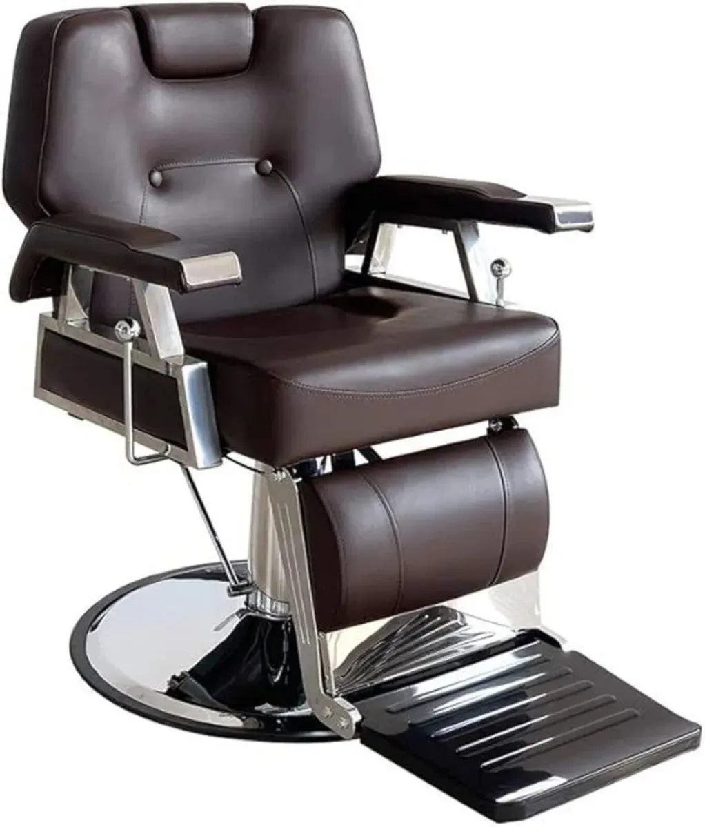 Barber Chair Hydraulic Faux Leather Chair - Image 4