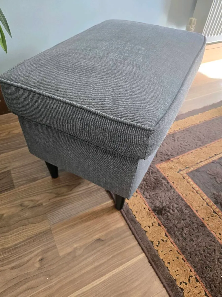 Grey medium size footstool - Image 3