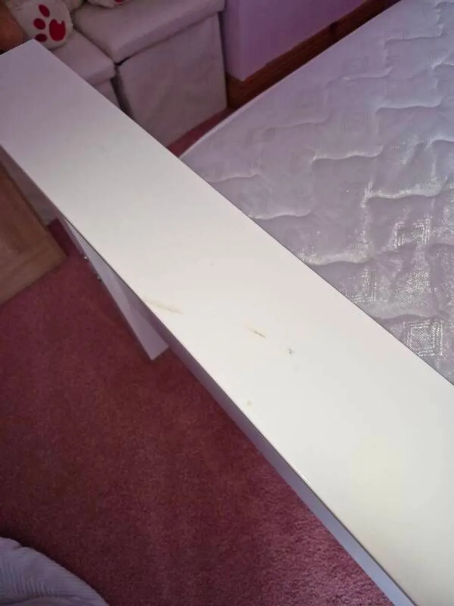 White Double bed.. Bedframe only - Image 4