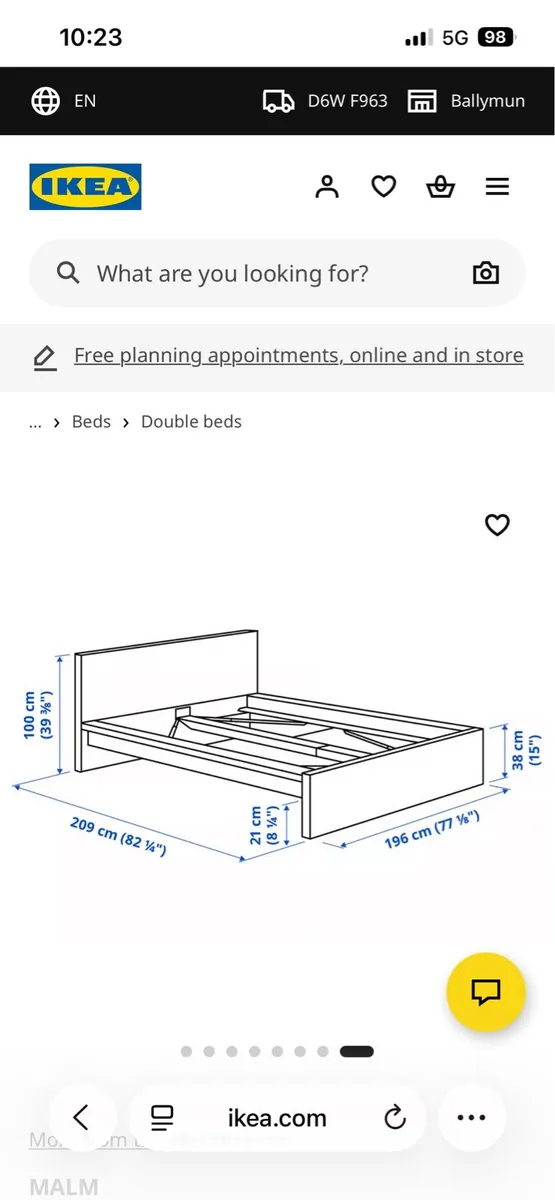 Super King IKEA Malm Bed - Image 2