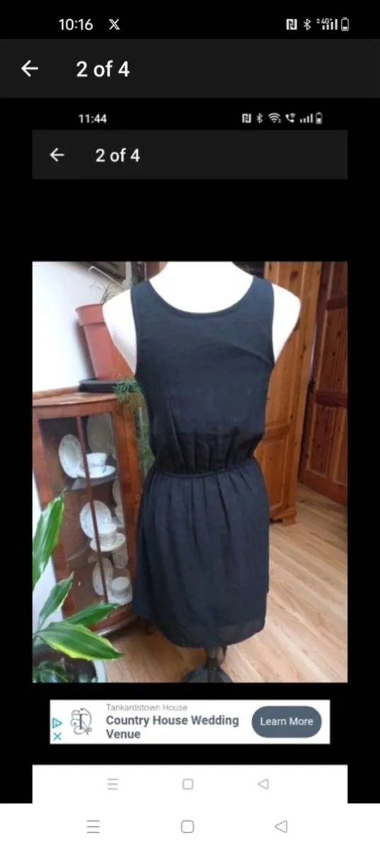 SELECT black elasticated waist with detail on the - Image 2