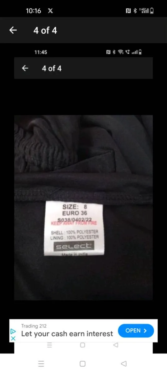 SELECT black elasticated waist with detail on the - Image 4
