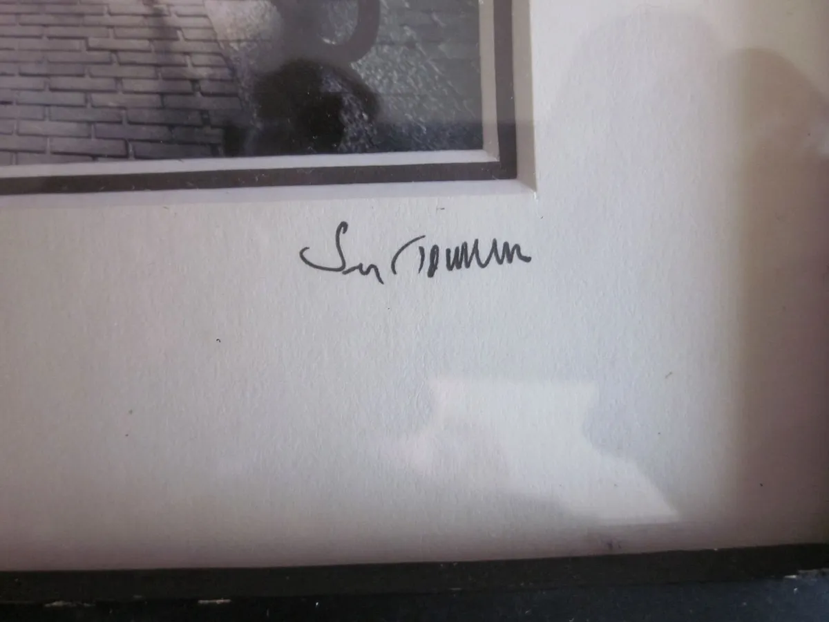 Framed Photograph of Quay Street Galway Signed - Image 2
