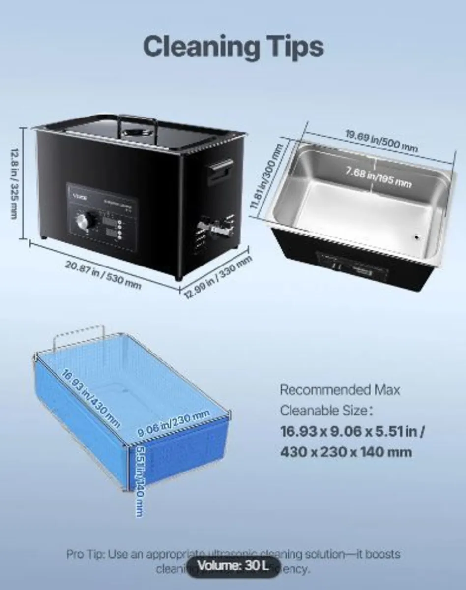 30L Ultrasonic Cleaner, Professional Ultrasonic - Image 4