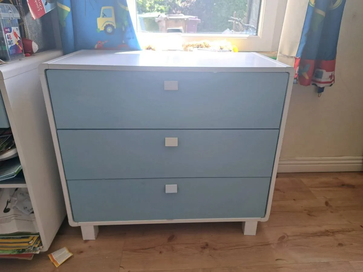 Midi sleeper light blue bed with accessories - Image 2