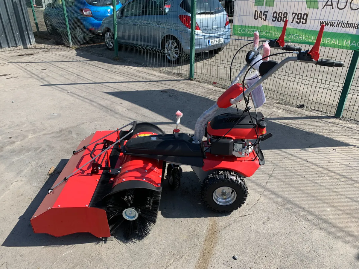 2 x  NEW/UNUSED PETROL PEDESTRIAN YARD SWEEPERS - Image 2