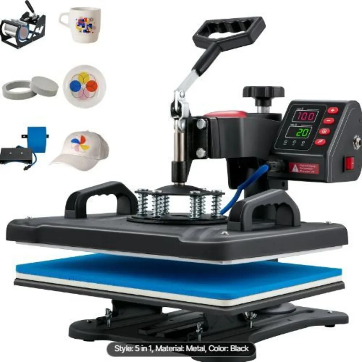 Heat Press, 5 in 1 Heat Press Machine - Image 3