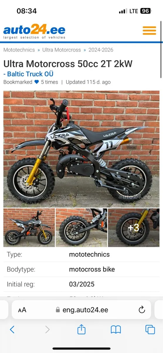 50cc mini scrambler pull start - Image 4