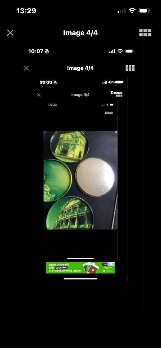 Heineken Metal Coasters (4) - Image 4