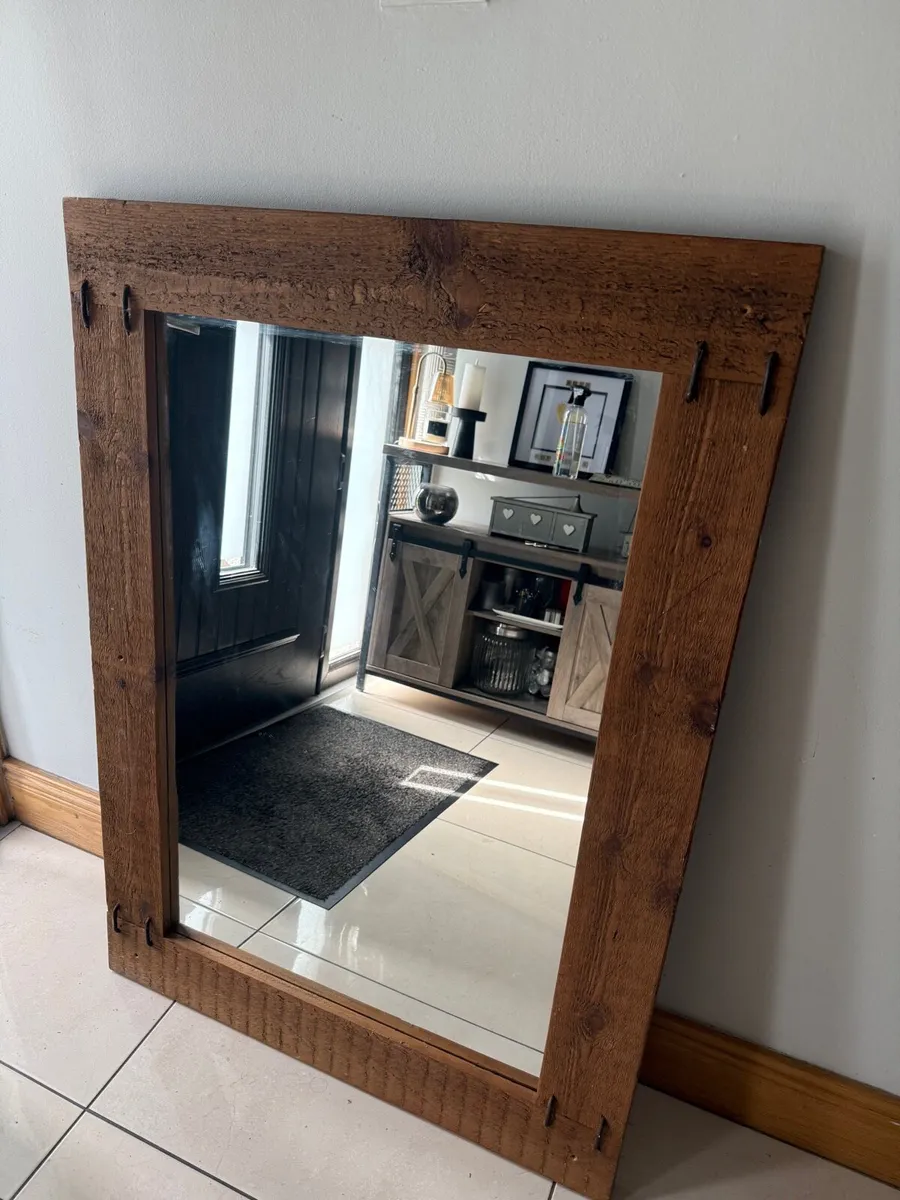 Large solid Wood Mirro - Image 4