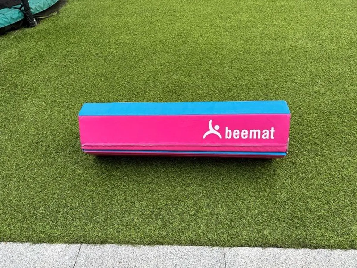 Beemat Foldable Balance Beam & Mat | Pink & Blue - Image 3