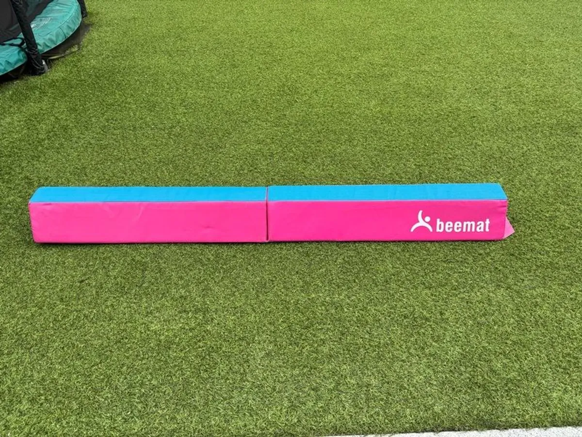 Beemat Foldable Balance Beam & Mat | Pink & Blue - Image 4
