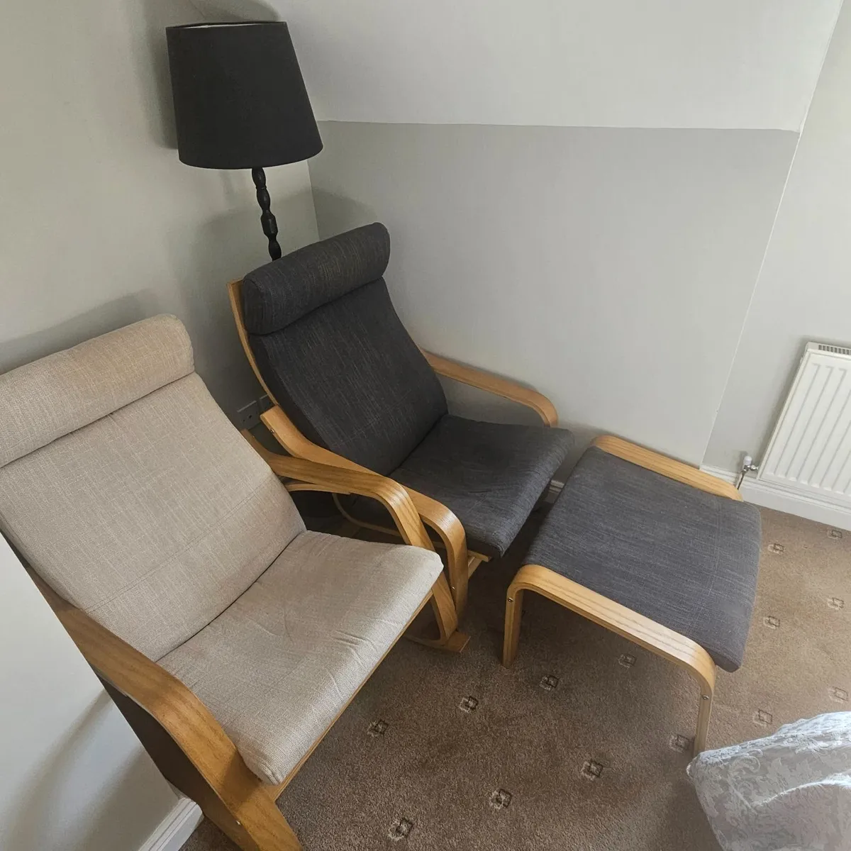 POÄNG Rocking-chair & POÄNG Armchair - Image 1