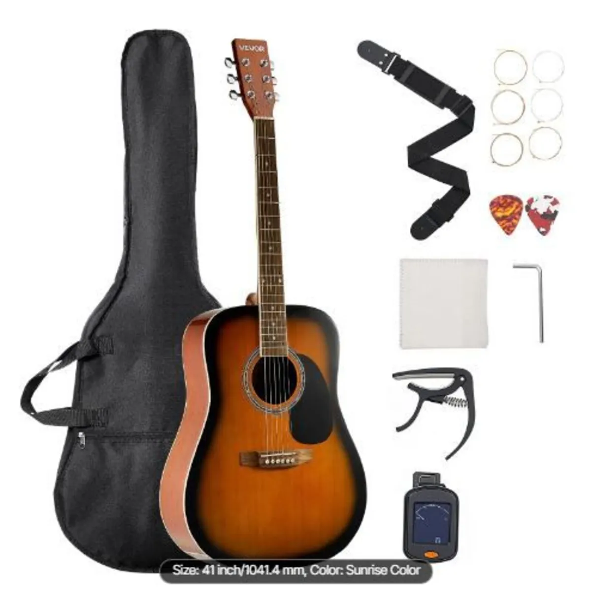 41 in / 1041.4 mm Dreadnought Acoustic Guitar - Image 3
