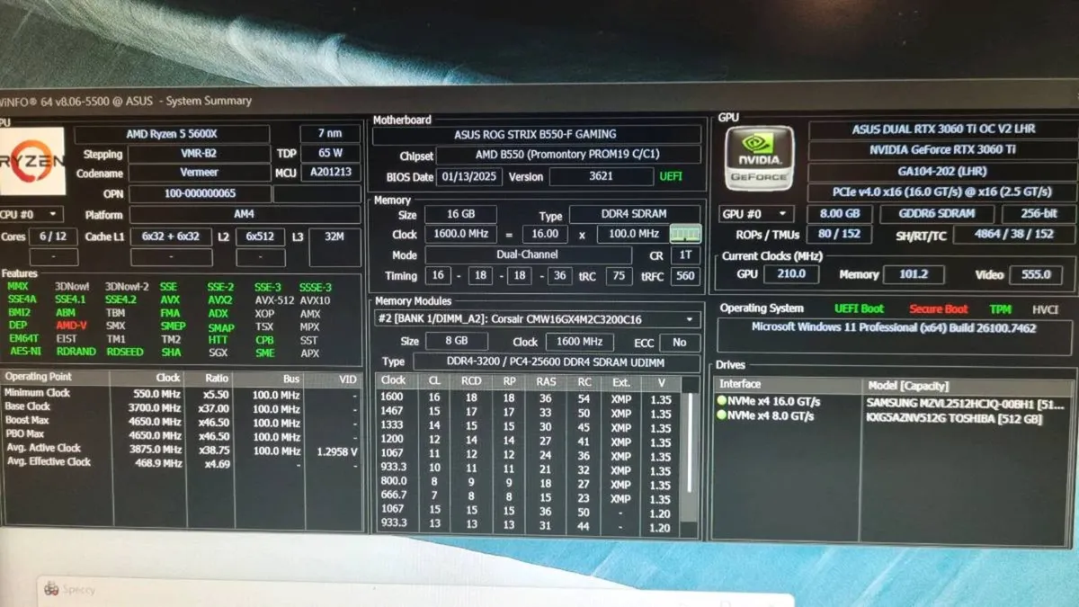Gaming Pc Full Set! Ryzen 5, Rtx3060ti, 16gb Ram, - Image 3