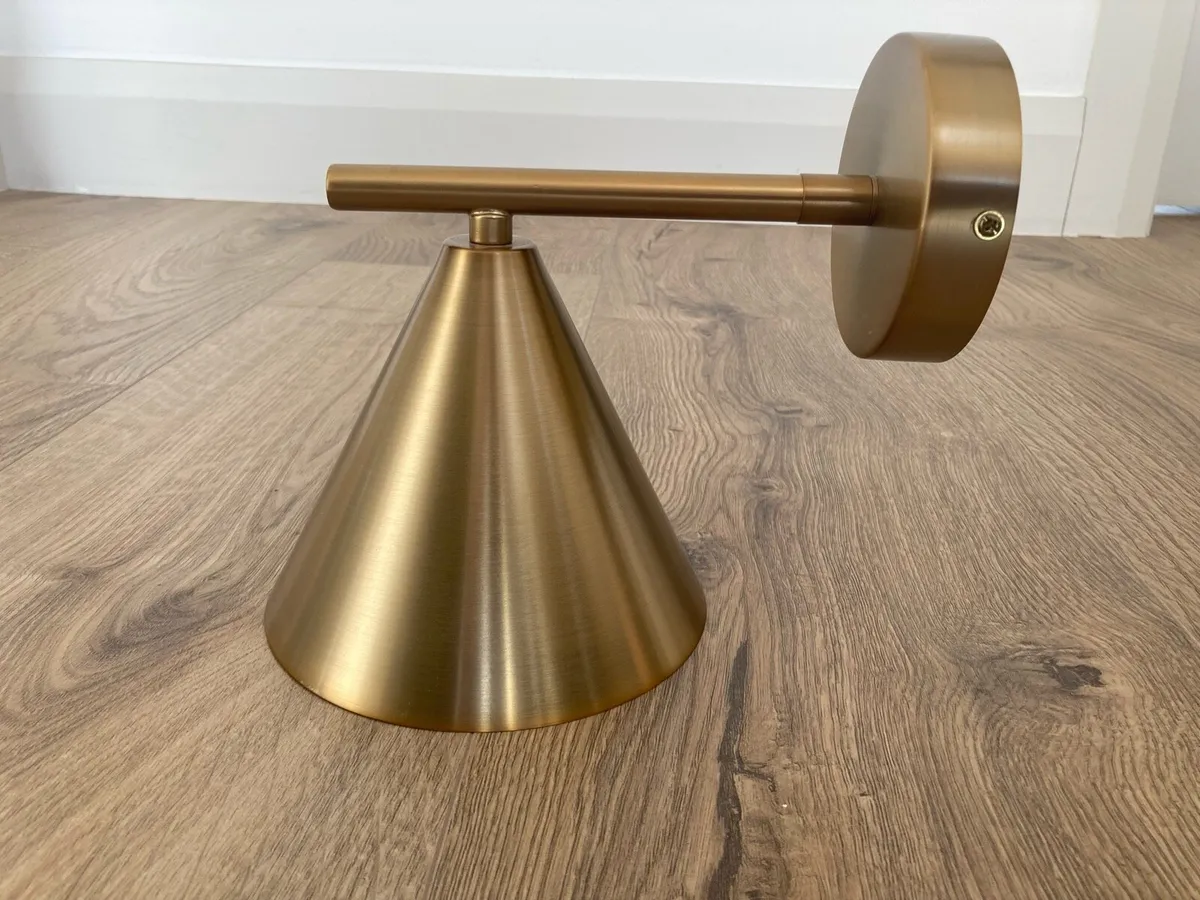 Cape Brass Wall Light from Endon Lighting - Image 1
