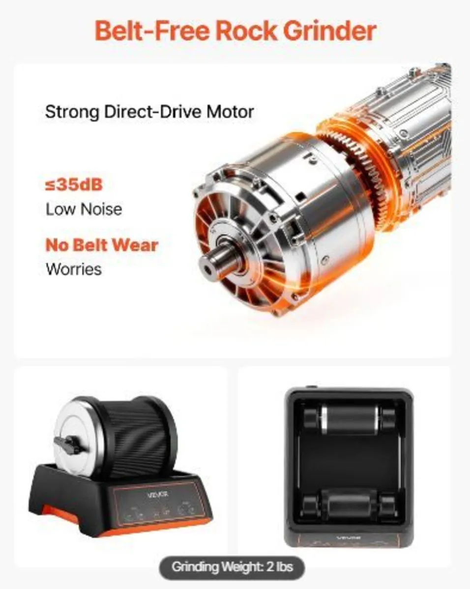 Rock Tumbler Kit, Rock Polishing Kit - Image 2