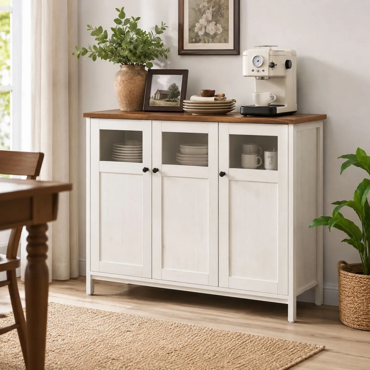 Sideboard Cabinet Vintage-Style Storage Cabinet - Image 2