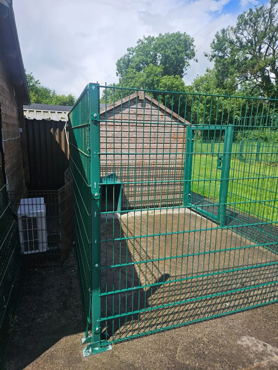 Dog Pen and Insulated Large Dog Shed - Image 1