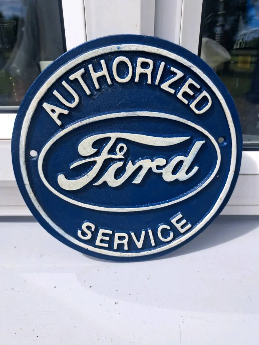 Ford service cast iron sign