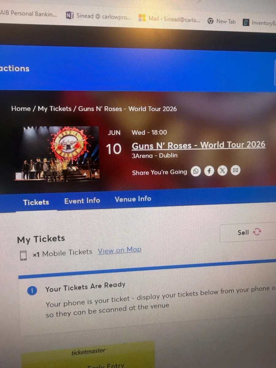 Concert ticket