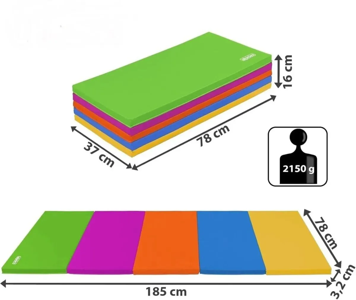 Gymnastics Training Mat Folding Foam Mattress - Image 4
