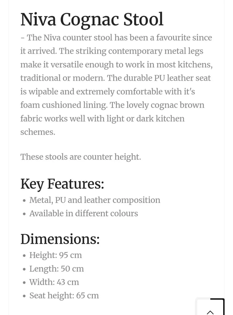 Kitchen counter stools - Image 2