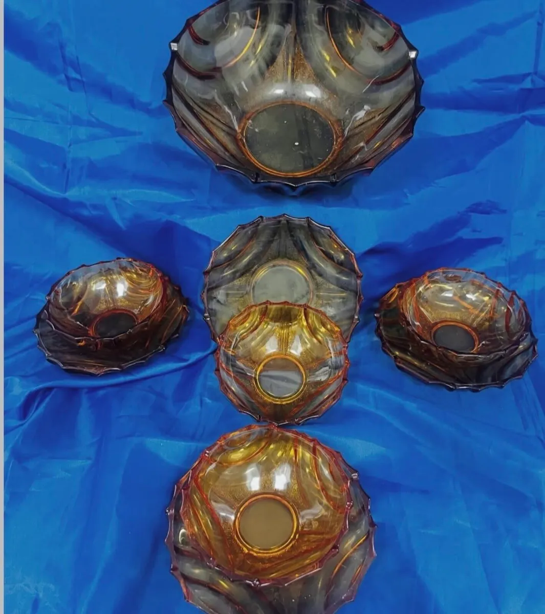 Art deco glass desert set - Image 4
