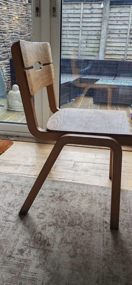 Set of 8 Vintage Mid-Century industrial chairs - Image 2
