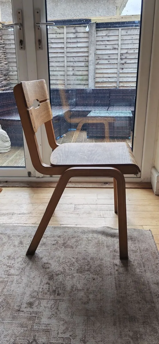 Set of 8 Vintage Mid-Century industrial chairs - Image 3