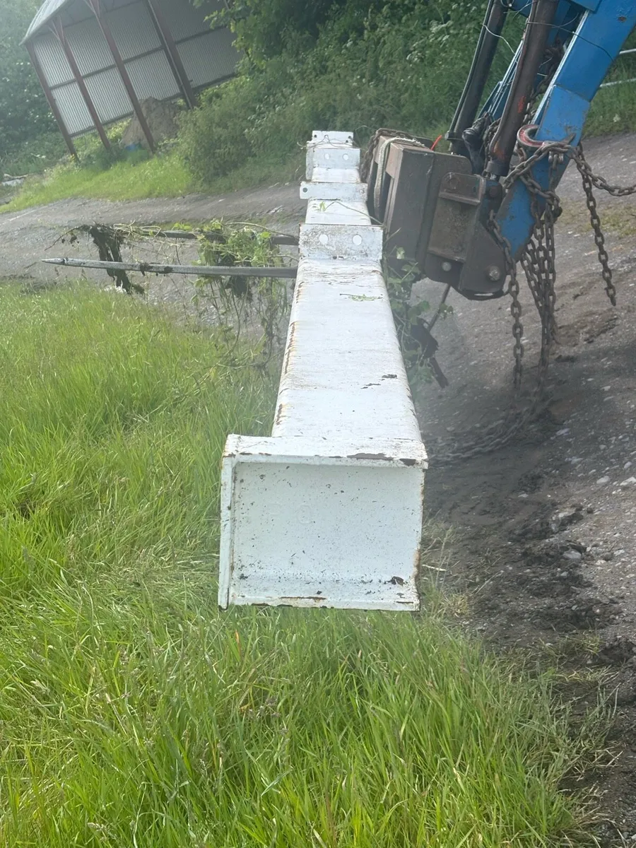 2 Heavy duty structural steel beams 19ft - Image 1