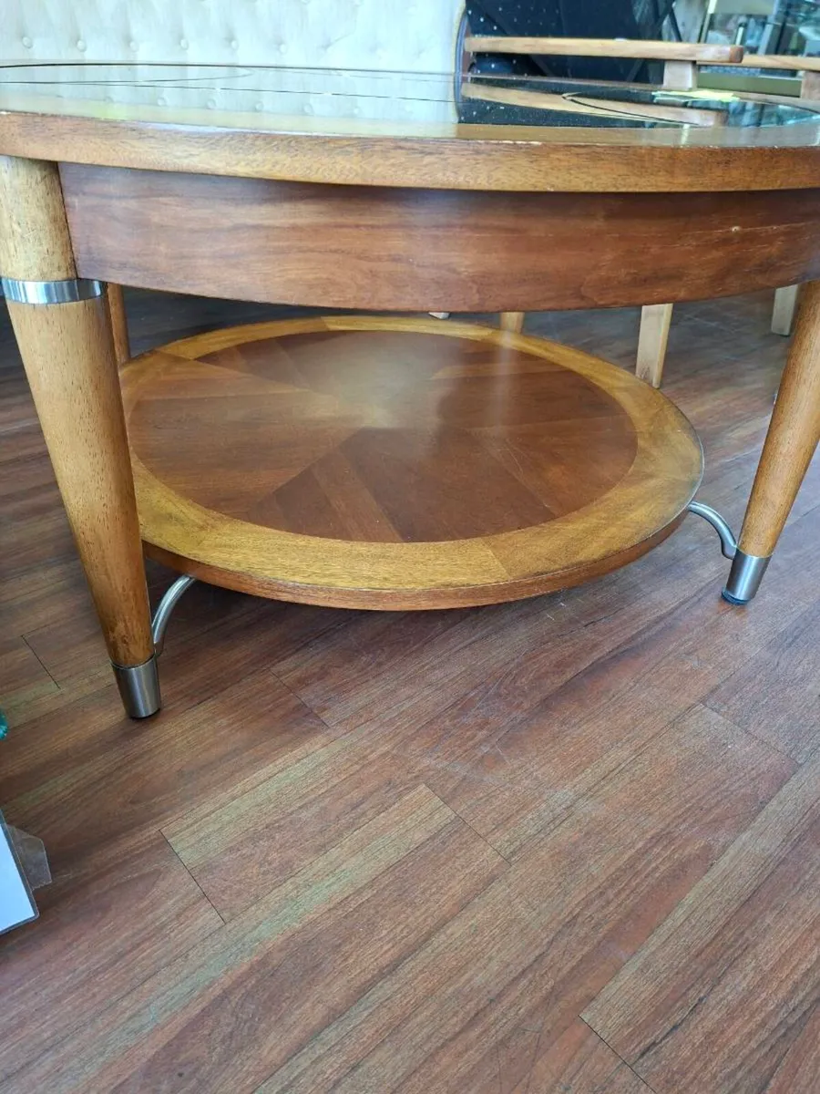 GLASS TOP COFFEE TABLE - Image 2
