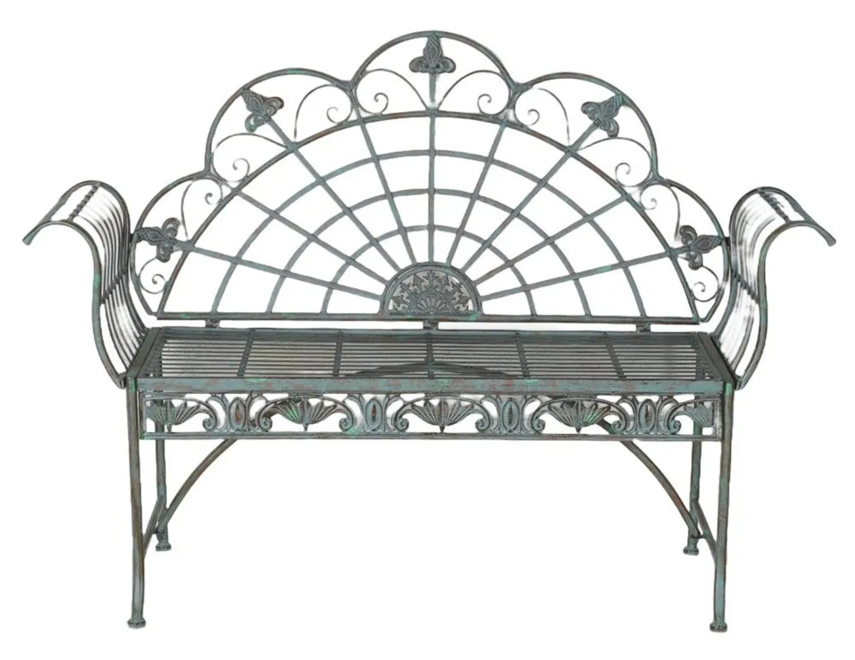 Garden Bench Antique Iron Bench Nostalgic Bench - Image 2