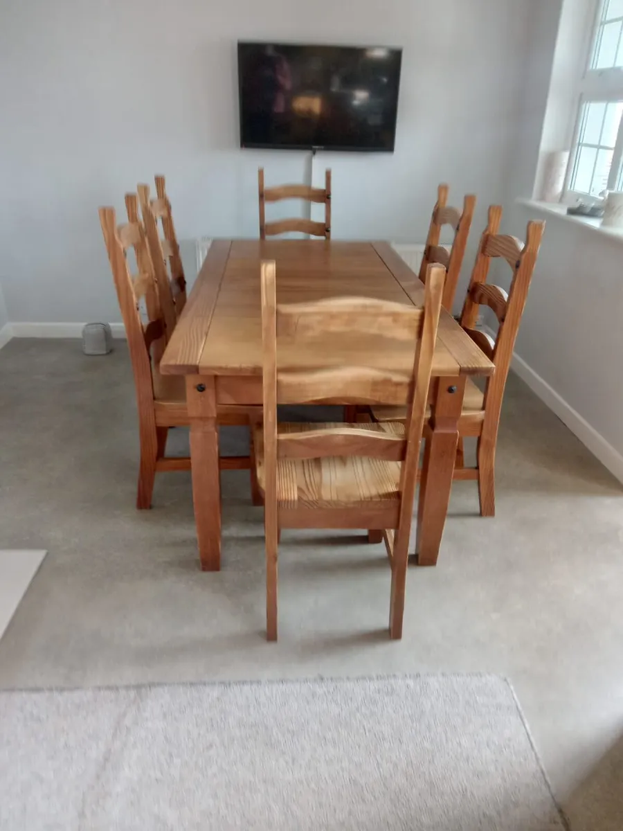 Kitchen 6 chair dining set - Image 2