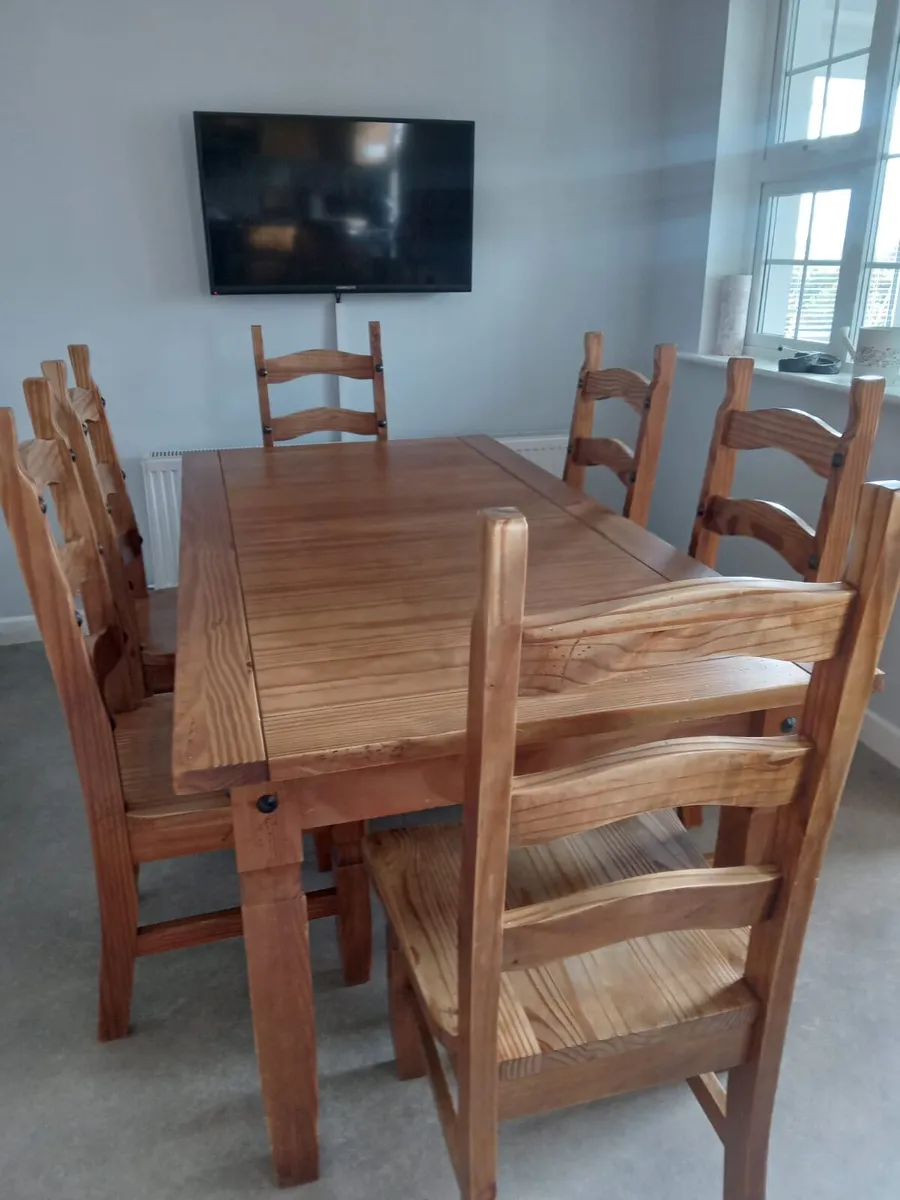 Kitchen 6 chair dining set - Image 1