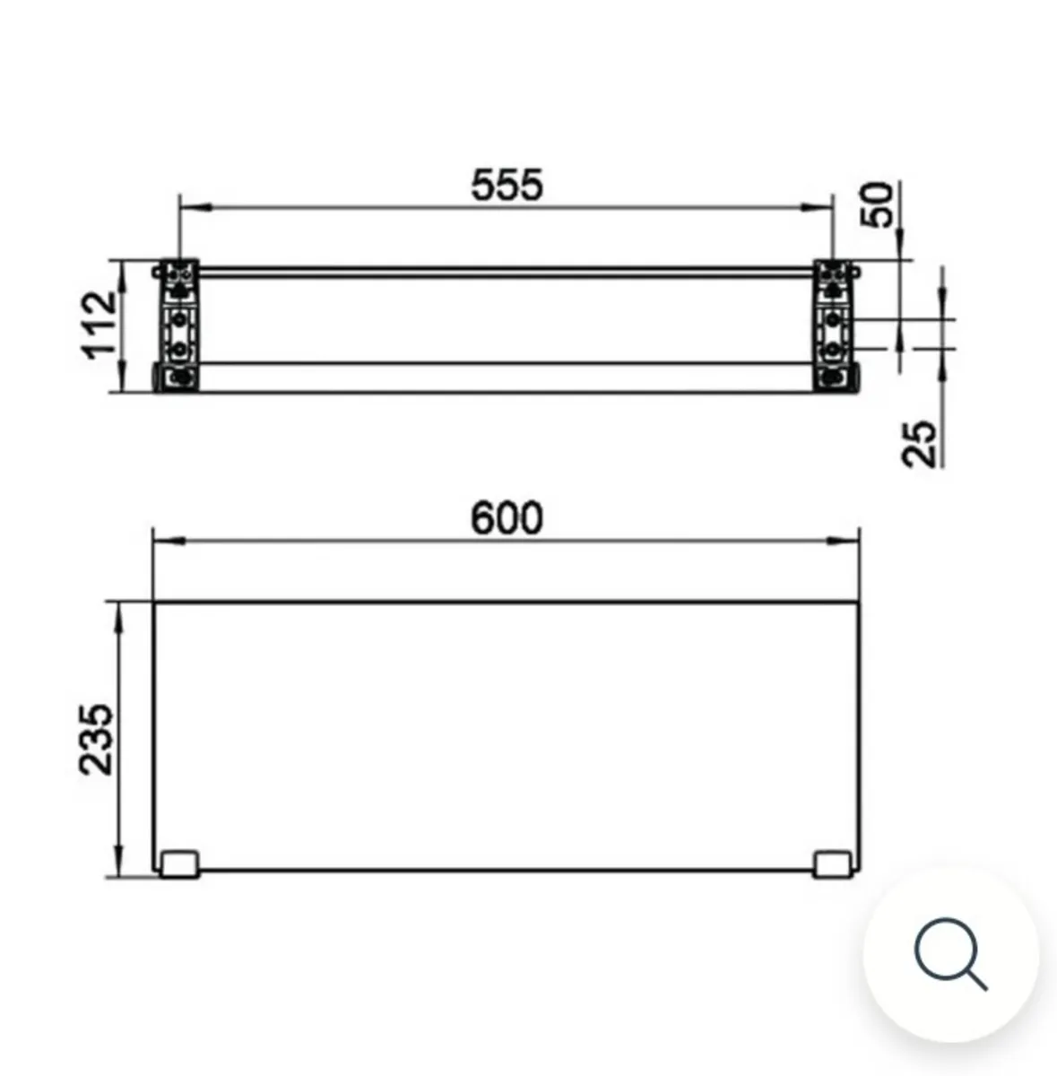 Keuco Bathroom Shelf and Towel Rail - Image 4